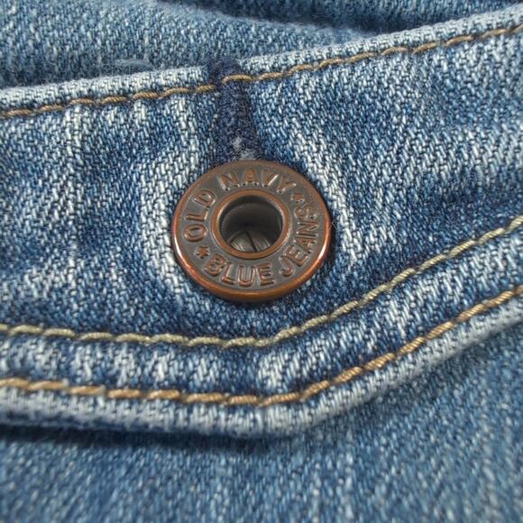 Vintage 2006 Old Navy Denim Jeans Skirt, Stretch Low Waist Back Slit, Women's 12 - Picture 4 of 10